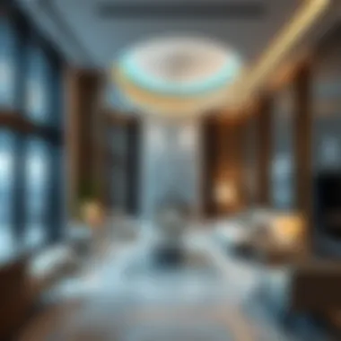 Luxurious Interiors of Al Diwan Tower Interior design showcasing luxury amenities in Al Diwan Tower