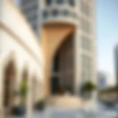 Close-up of Al Wasl Tower's unique architectural details