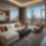 Luxury suite interior at DIFC hotel