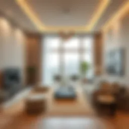 Stunning view of a one-bedroom apartment interior