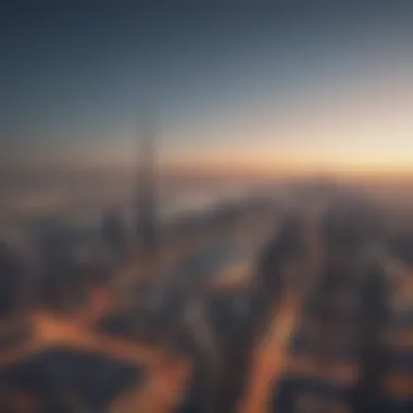 Breathtaking Dubai Skyline from Orla Panoramic view of Dubai skyline from Orla