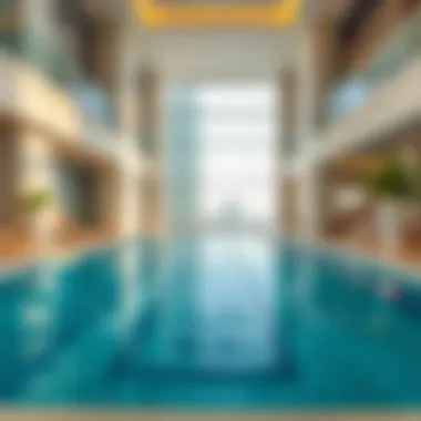 Exquisite Amenities at The Address Dubai Creek Harbour Amenities such as swimming pool and fitness center in the complex