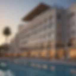 Exterior view of Manor Hotel Al Furjan showcasing contemporary architecture