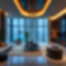Luxurious interior of Radisson Blu Residence