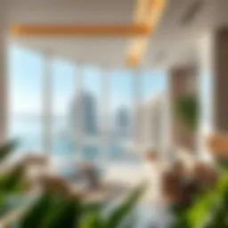 Luxurious view of Shoreline Apartments at Palm Jumeirah