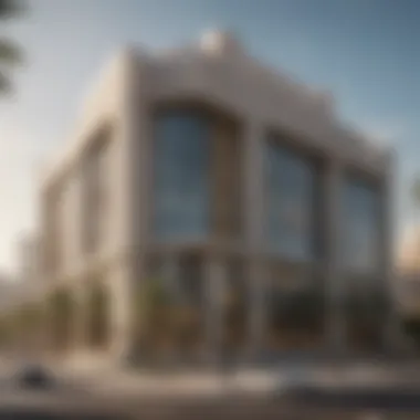 Architectural Grandeur of the Al Maktoum Building Exterior view of the Al Maktoum Building showcasing its architectural grandeur