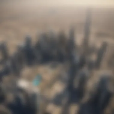 Aerial view of Dubai skyline showcasing modern architecture