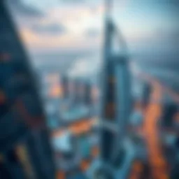 Aerial view of The Opus Dubai showcasing its unique architectural design